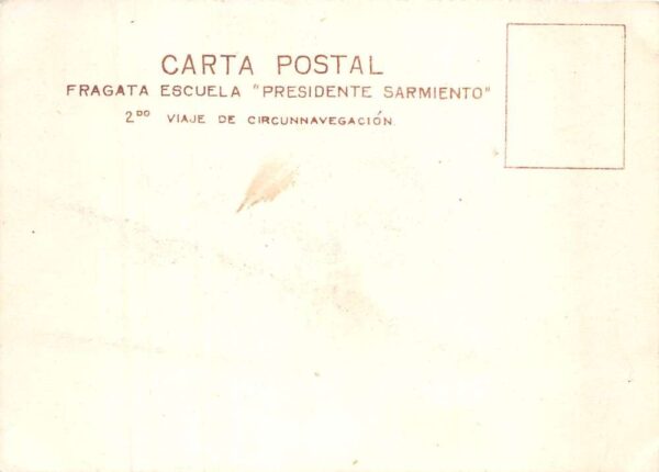 Argentina ARA Presidente Sarmiento Navy Ship Vintage Postcard AA93524 - Image 2