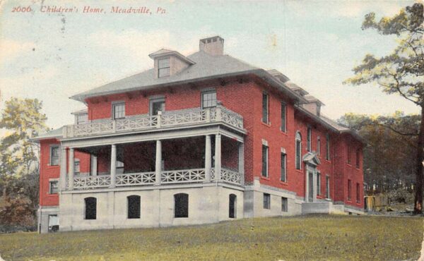 Meadville Pennsylvania Children's Home Vintage Postcard AA93699