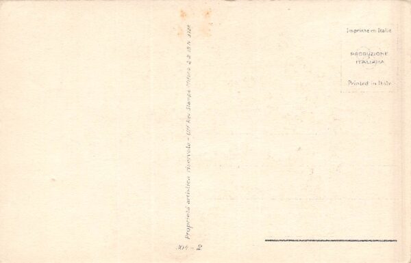 Artist Signed Nanni, Lady In Large Hat With Veil, Vintage Postcard U22077 - Image 2