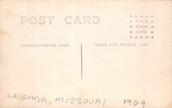 La Gonda Missouri Trolley Street Car Real Photo Vintage Postcard AA94608 - Image 2