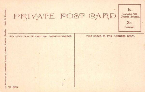 Preston Canada Electric Railway Junction Trolley Postcard AA94881 - Image 2