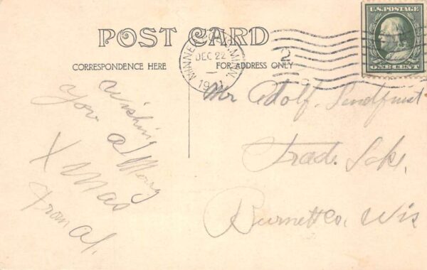 Minneapolis Minnesota Train Ticketer Engineer Real Photo Postcard AA92880 - Image 2