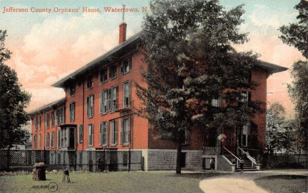 Watertown New York Jefferson County Orphans Home Vintage Postcard AA92935