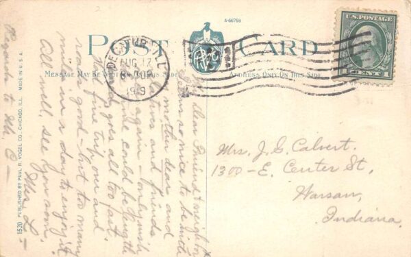 Decatur Illinois Old Folks Pythian Home Vintage Postcard AA92937 - Image 2