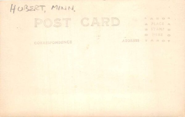 Hubert Minnesota Minnewawa Lodge Birch Trees Tinted Real Photo Postcard AA92962 - Image 2