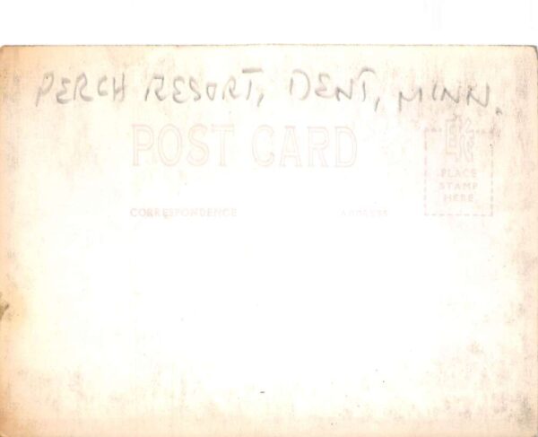 Dent Minnesota Peach Resort Real Photo Vintage Postcard AA93234 - Image 2