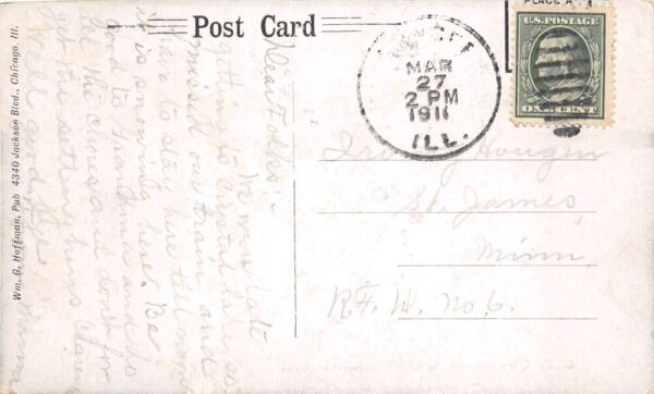 Crystal Lake Illinois Sailing on Lake Scenic View Vintage Postcard AA93240 - Image 2