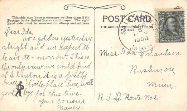 Slayton Minnesota Slayton School Exterior View Vintage Postcard AA93258 - Image 2