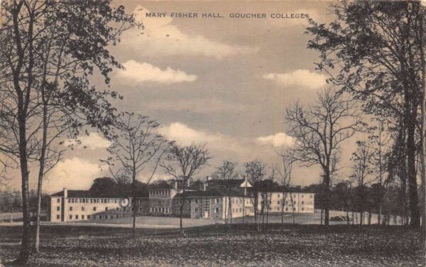 Baltimore Maryland Goucher College Mary Fisher Hall Vintage Postcard AA94030