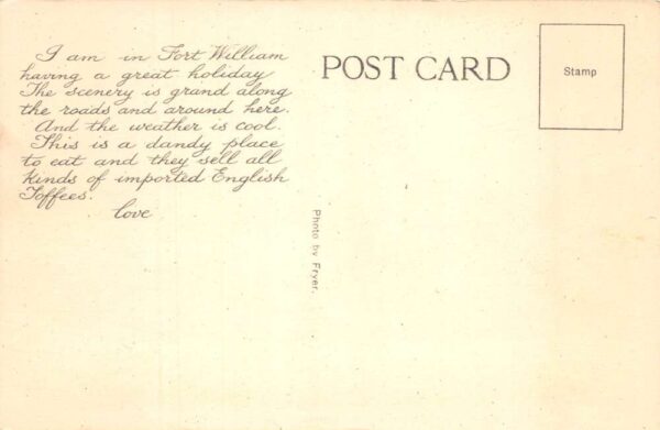 Fort William Canada Lorna Doone Tea Room Interior Vintage Postcard AA94204 - Image 2