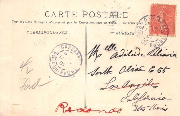 Gardanne France Train Station Vintage Postcard AA94334 - Image 2