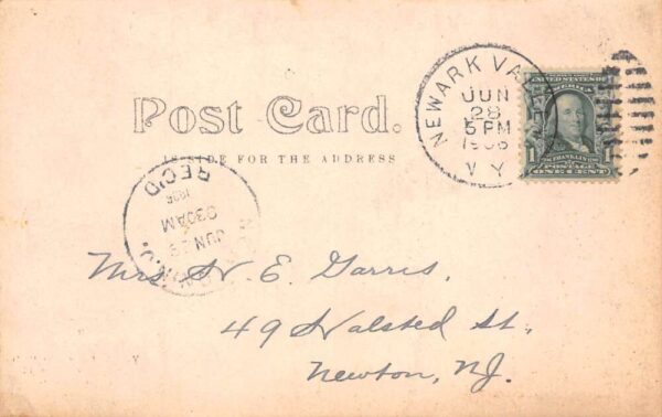 Newark Valley New York Water Street Real Photo Vintage Postcard AA95226 - Image 2