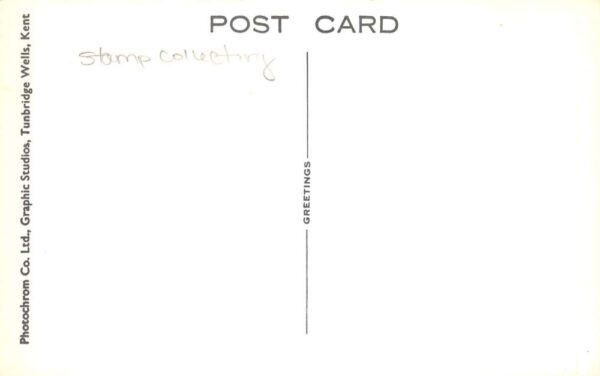 British Royalty Queen Elizabeth Stamp Collecting Real Photo Postcard AA96771 - Image 2