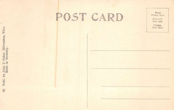 Cameron Wisconsin Lake Scene People in Row Boat Vintage Postcard AA96939 - Image 2