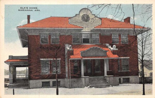 Marianna Arkansas Elk's Home Vintage Postcard AA97022