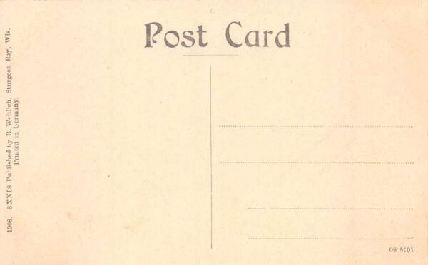 Sawyer Wisconsin Grusse von Zions Hohe German Church Vintage Postcard AA97229 - Image 2
