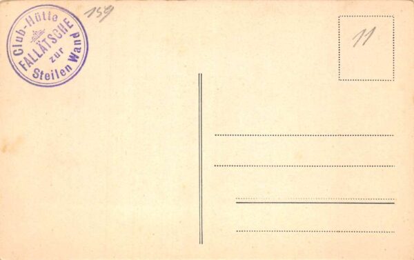 Fallatsche Uetliberg Zurich Switzerland Clubhouse Steile Wand Postcard AA97799 - Image 2