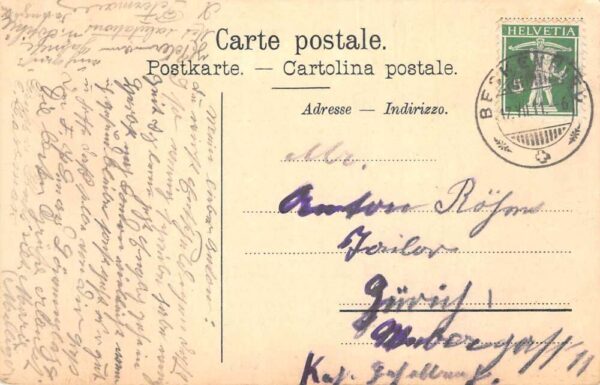 Luzern Switzerland 1911 Christian Social Workers Association Postcard AA97832 - Image 2
