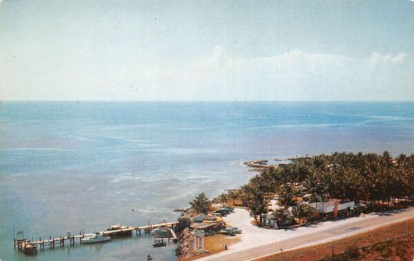 Islamorada Florida Whale Harbor Spa Aerial View Vintage Postcard AA98035