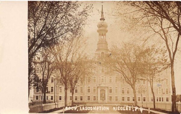Nicolet Quebec Canada Les Soeurs de l'Assomption Convent Real Photo PC AA98072