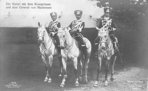 Germany King Wilhelm Crown Prince General Mackensen Real Photo Postcard AA98147