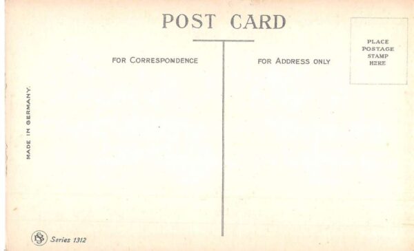 Halloween Greetings Children Riding Witch Broom Barton Spooner Rare PC AA98329 - Image 2