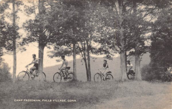 Falls Village Connecticut Camp Freedman, Vintage Postcard U22529