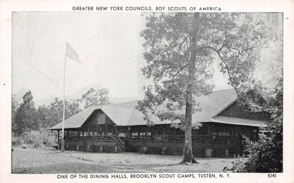 Tusten New York One Of The Dining Halls, Brooklyn Scout Camps, Postcard U22530