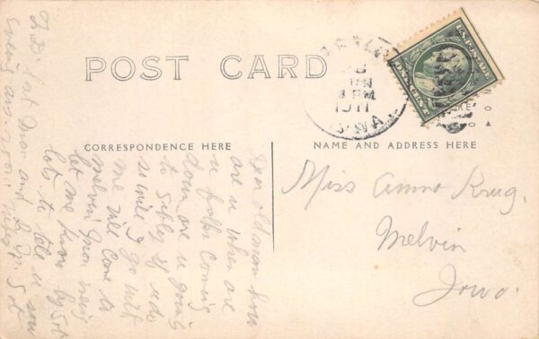 Hartley Iowa MWA Modern Woodmen of America Picnic RNA Drill RPPC AA98499 - Image 2