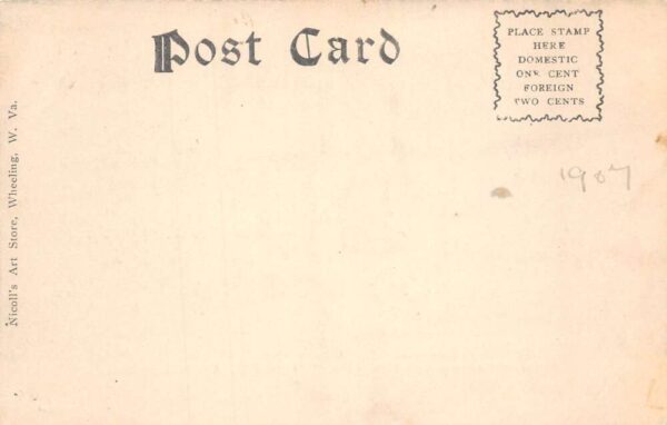 Wheeling West Virginia Main Street 1907 Flood Disaster Vintage Postcard AA98562 - Image 2