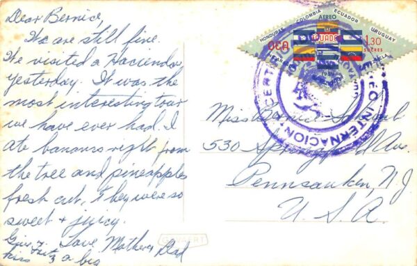 Otavalo Canton Ecuador Indigenous Girl wearing Hat Real Photo Postcard AA98567 - Image 2