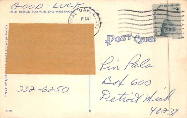 Arab Alabama Greetings Scenic Road Vintage Postcard AA90184 - Image 2