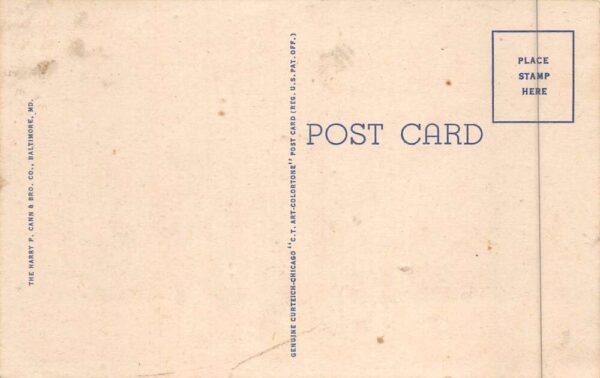 Betterton Maryland Greetings Large Letter Linen Vintage Postcard AA90197 - Image 2