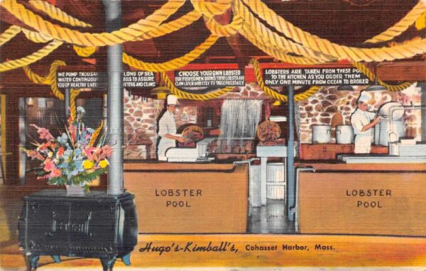 Cohasset Harbor Massachusetts Hugo Kimballs Lobster Shop Interior PC AA90201