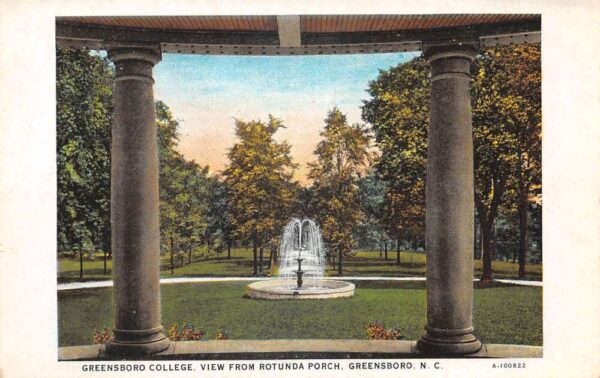 Greensboro North Carolina Greensboro College from Rotunda Porch PC AA90209