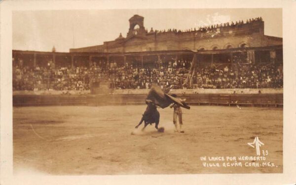 Acuna Mexico Bullfighter Real Photo Vintage Postcard AA90215