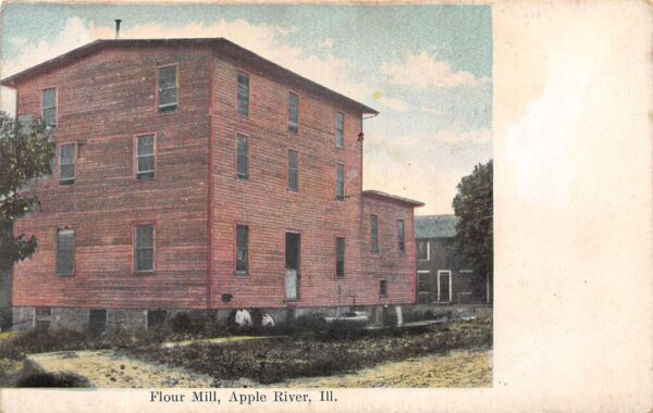 Apple River Illinois Flour Mill Vintage Postcard AA90221