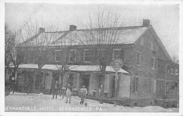 Germansville Pennsylvania Germansville Hotel Vintage Postcard AA90230