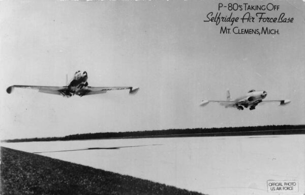 Mt Clemens Michigan Selfridge Air Force Base Real Photo Vintage Postcard AA90231