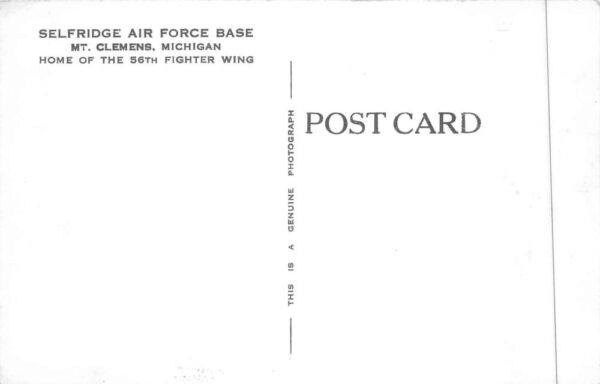 Mt Clemens Michigan Selfridge Air Force Base Real Photo Vintage Postcard AA90231 - Image 2
