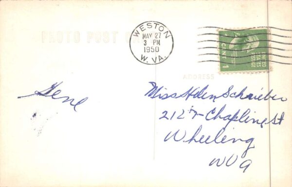 Weston West Virginia Jacksons Mill State 4H Camp Real Photo Postcard AA90234 - Image 2