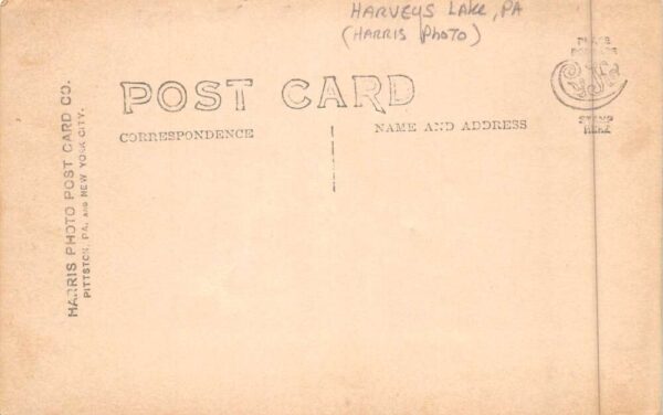 Harveys Lake Pennsylvania The Oneonta Boat Dock Harris Real Photo PC AA90250 - Image 2