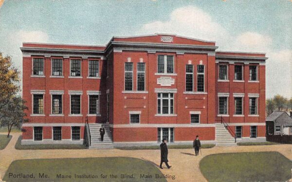 Portland Maine Institution for the Blind Main Bldg Vintage Postcard AA90546