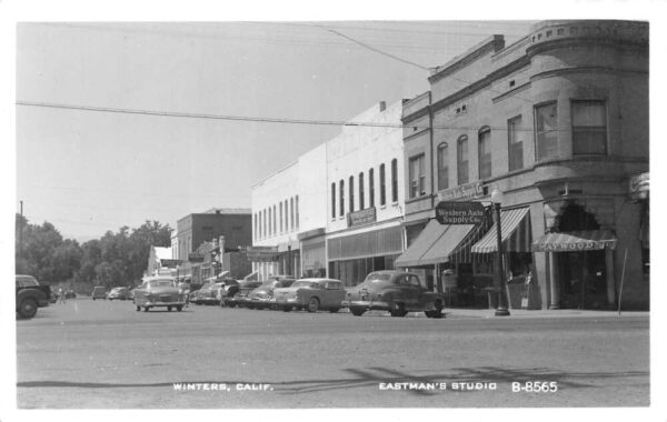 Winters California Western Auto Supply Business District Real Photo PC AA90553