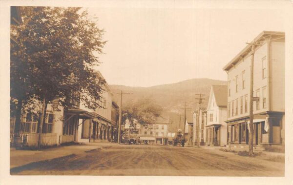 Gorham New Hampshire Exchange Street Real Photo Vintage Postcard AA90589