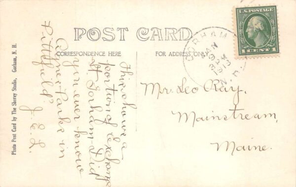 Gorham New Hampshire Exchange Street Real Photo Vintage Postcard AA90589 - Image 2