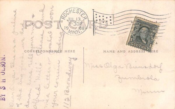 Rochester Minnesota Flood Disaster 1908 Real Photo Postcard AA90592 - Image 2
