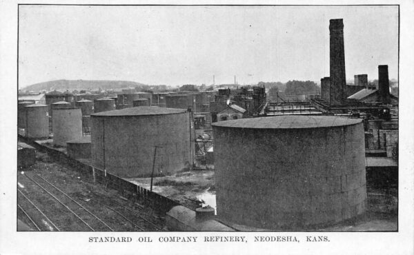 Neodesha Kansas Standard Oil Co Refinery Vintage Postcard AA90598