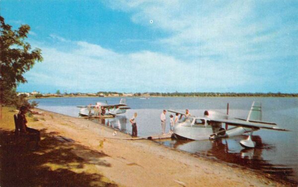 Bemidji Minnesota Midway Seaplane Base Vintage Postcard AA90615