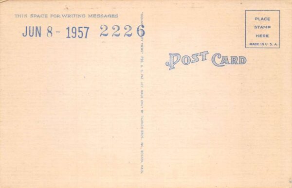 Fairhope Alabama Greetings Sailboat at Night Scenic View Postcard AA90623 - Image 2